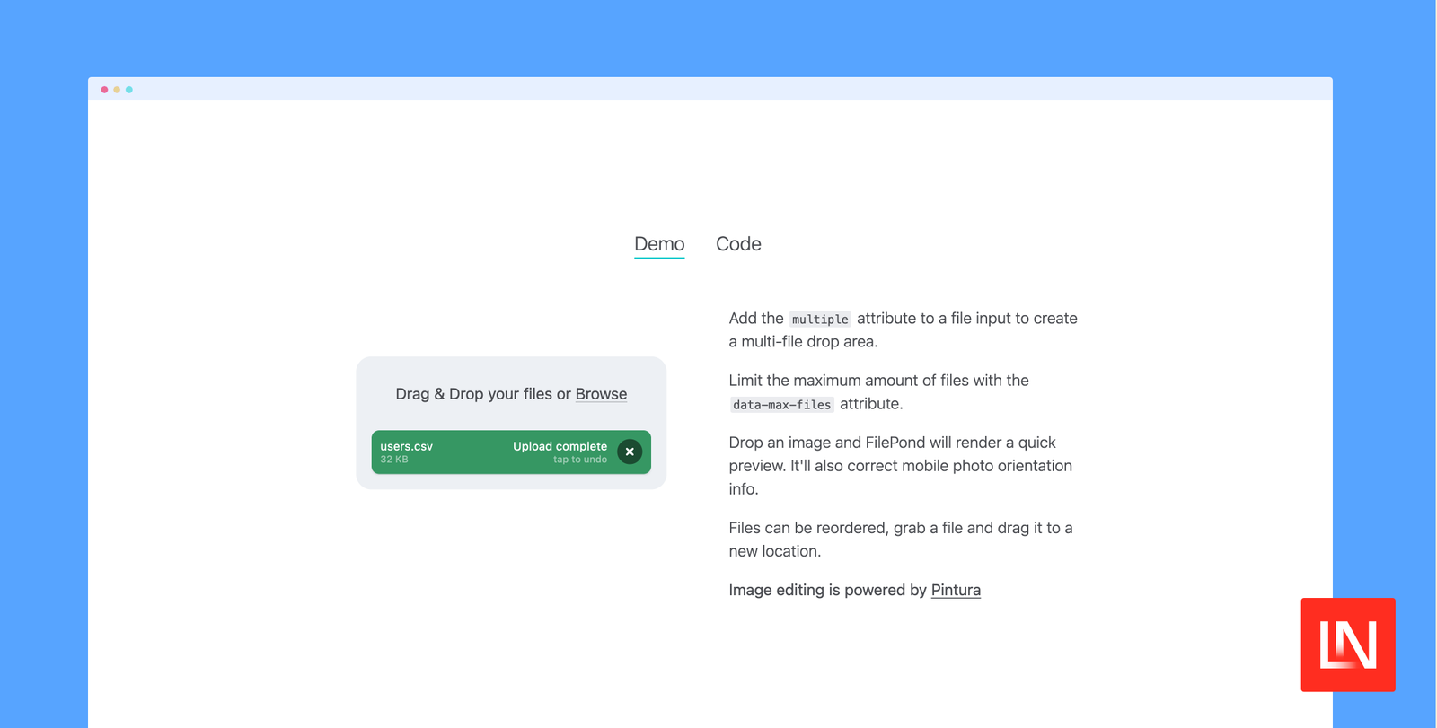 Upload Files Using Filepond in Livewire Components